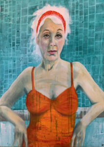 Heike Kurtenbach "Frau Sonnenschein" (2022) | Acryl auf Leinwand | 50 x 70 cm