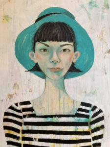 Original Kunstwerk Portrait Malerei Heike Kurtenbach »Luka (Ira)« 60 x 80 cm | Acryl auf Leinwand | 2023